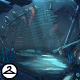 Inside Shipwreck Background Inside Shipwreck Background