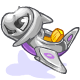 Silvery Shoyru Toy Plane Silvery Shoyru Toy Plane