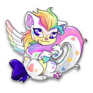 Prismatic Pride Xweetok UV Printed Pin Prismatic Pride Xweetok UV Printed Pin