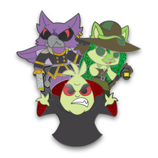 SDCC26 Chibi NPCs Dark Trio Hard Enamel Pin (Dr. Sloth, Lord Kass, Sophie)