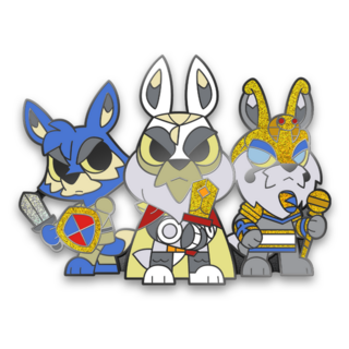 SDCC26 Chibi NPCs Lupe Group Hard Enamel Pin (Jeran, King Altador, King Coltzan)