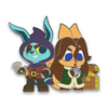 SDCC26 Chibi NPCs Treasure Duo Hard Enamel Pin (Hannah & Kanrik)