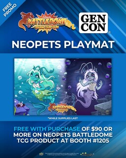 Battledome TCG Curse of Maraqua Caylis and Isca Playmat Battledome TCG Curse of Maraqua Caylis and Isca Playmat