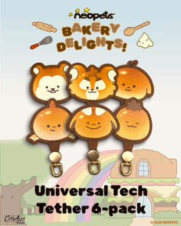 Neopets - Bakery Delights Universal Tech Tether 6 Pack Neopets - Bakery Delights Universal Tech Tether 6 Pack