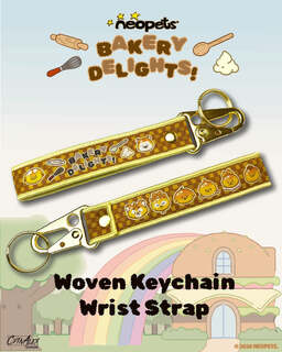 Neopets - Bakery Besties Woven Keychain Wrist Strap Neopets - Bakery Besties Woven Keychain Wrist Strap
