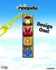 Neopets Rainbow Wonderland Fidget Keychain - Design One