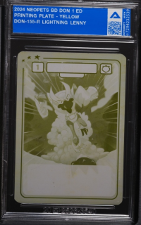 Lightning Lenny Yellow Printing Plate Lightning Lenny Yellow Printing Plate