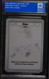 Siona Black Printing Plate